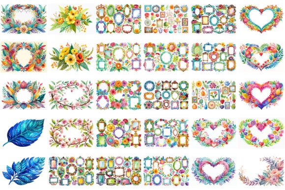 212 Watercolor Decorative Ornament Graphics & Illustrations