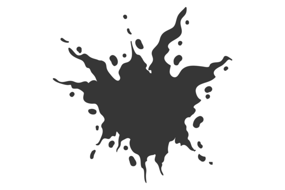Black Ink Splash Effect