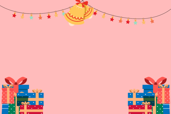 Christmas Party Decorative Background Graphics & Illustrations