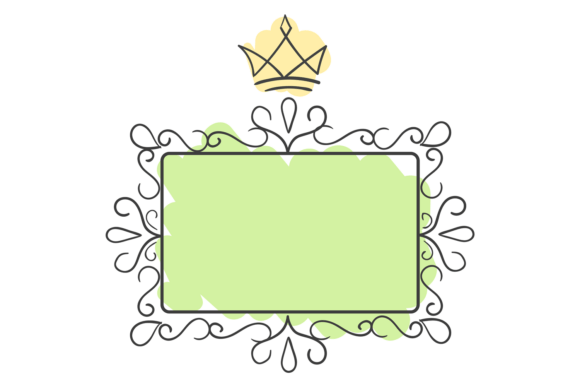 Crown Picture Frame Graphic for Digital Creators