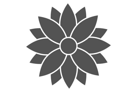 Decorative Botany Black Logo Graphics for Etsy and Print-on-Demand