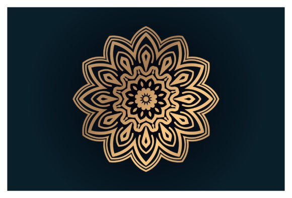 Decorative Mandala Design Background Art: Graphics & Illustrations