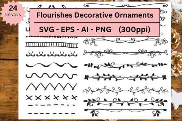 Decorative Ornaments SVG Bundle: Free Graphics for Polished Publishing