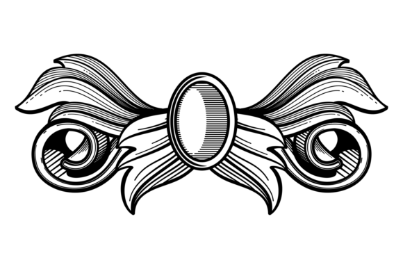 Decorative Ornate Filigree Element. Vint: Graphics & Illustrations
