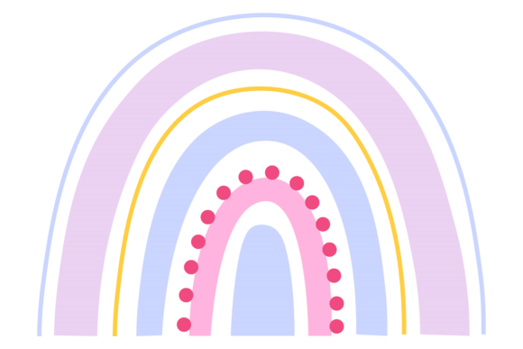 Decorative Rainbow Graphics & Illustrations