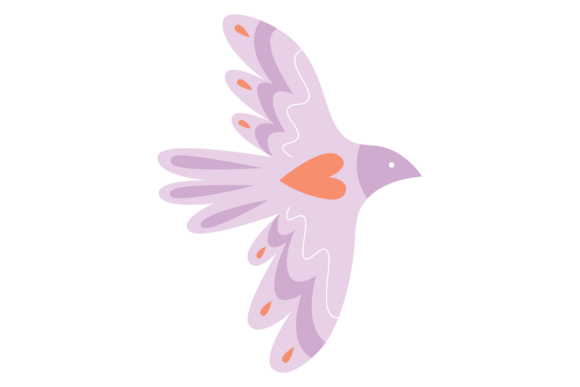 Decorative Shape for Bird Wrapping Patte: Graphics & Illustrations