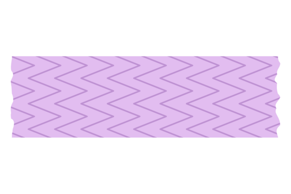 Decorative Tape Stripe with Color Zig Za Graphics