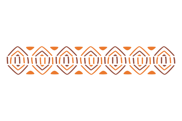 Decorative Tribal Border. Ethnic Ornamen