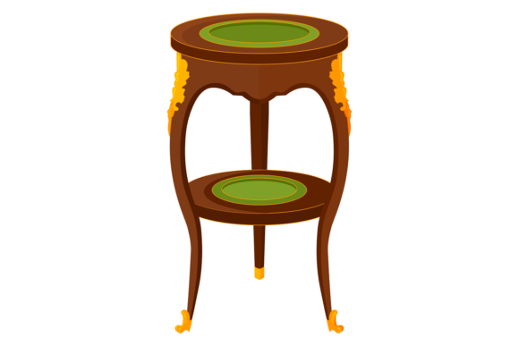 Decorative Wooden Coffee Table Graphics for Crafting