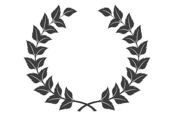 Floral Branch Wreath Graphics for Crafting