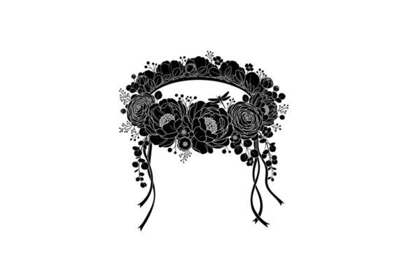 Floral Headba Silhouette