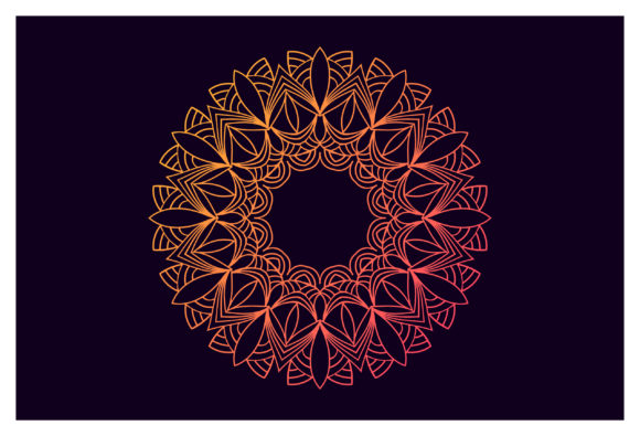 Flower Mandala Printable Decorative Graphics & Illustrations