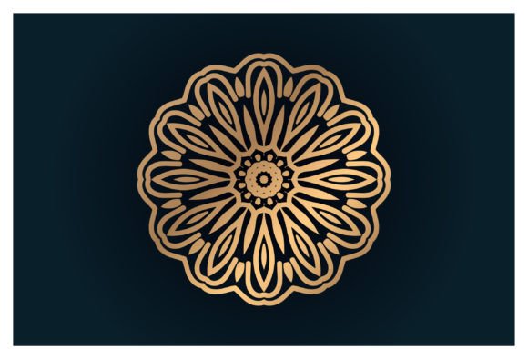 Gradient Decorative Mandala Design: Graphics & Illustrations for Local Brands
