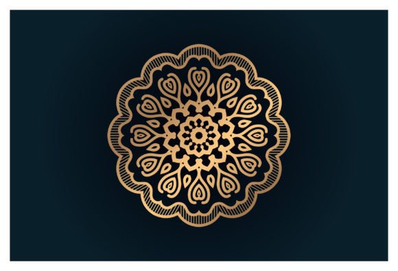 Modern Decorative Golden Luxury Circular