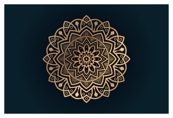 Ornamental Decorative Element in Circle: Graphics & Illustrations for Local Branding