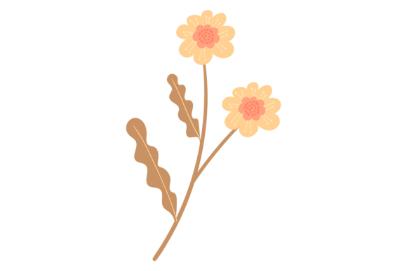 Ornate Floral Branch Graphics & Illustrations