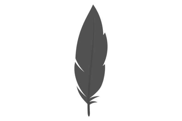 Writing Feather Icon: Decorative Flight Graphics